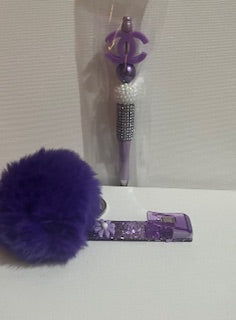 Purple Cookie/Credit Card Grabber Set