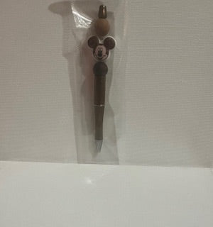 Chocolate Brown Bead Pen