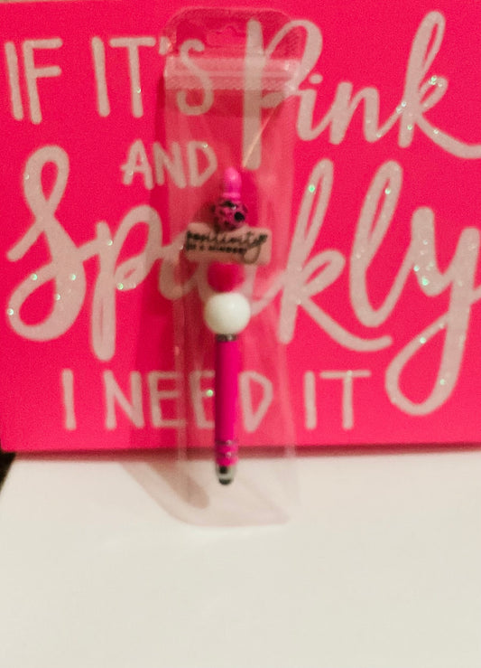 Positivity Pink Stylus Pen