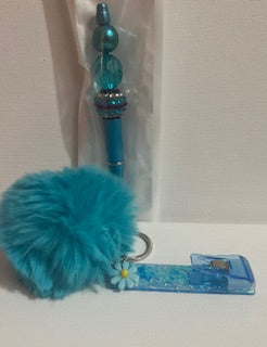 Baby Blue Pen/ Grabber set